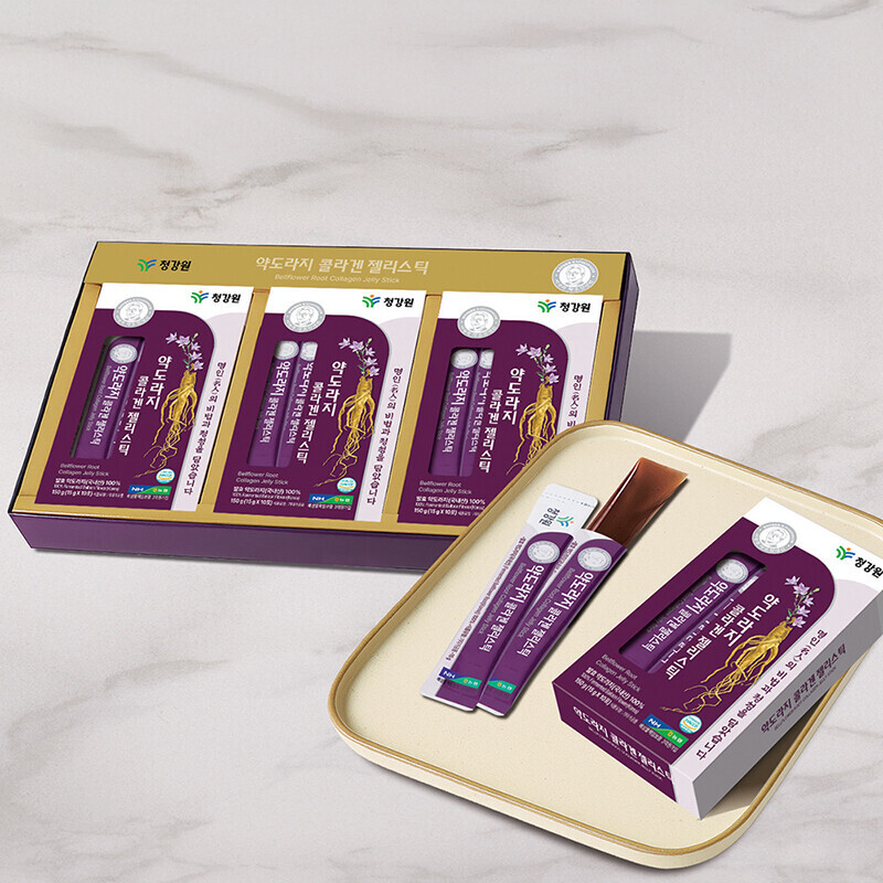 농업회사법인 청강원영농 주식회사,청강원 약도라지콜라겐젤리스틱 450g (15g*30포) 1SET / 2SET